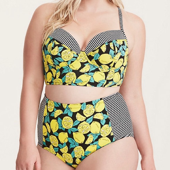 torrid Other - TORRID lemon print matching bikini set, 2X.